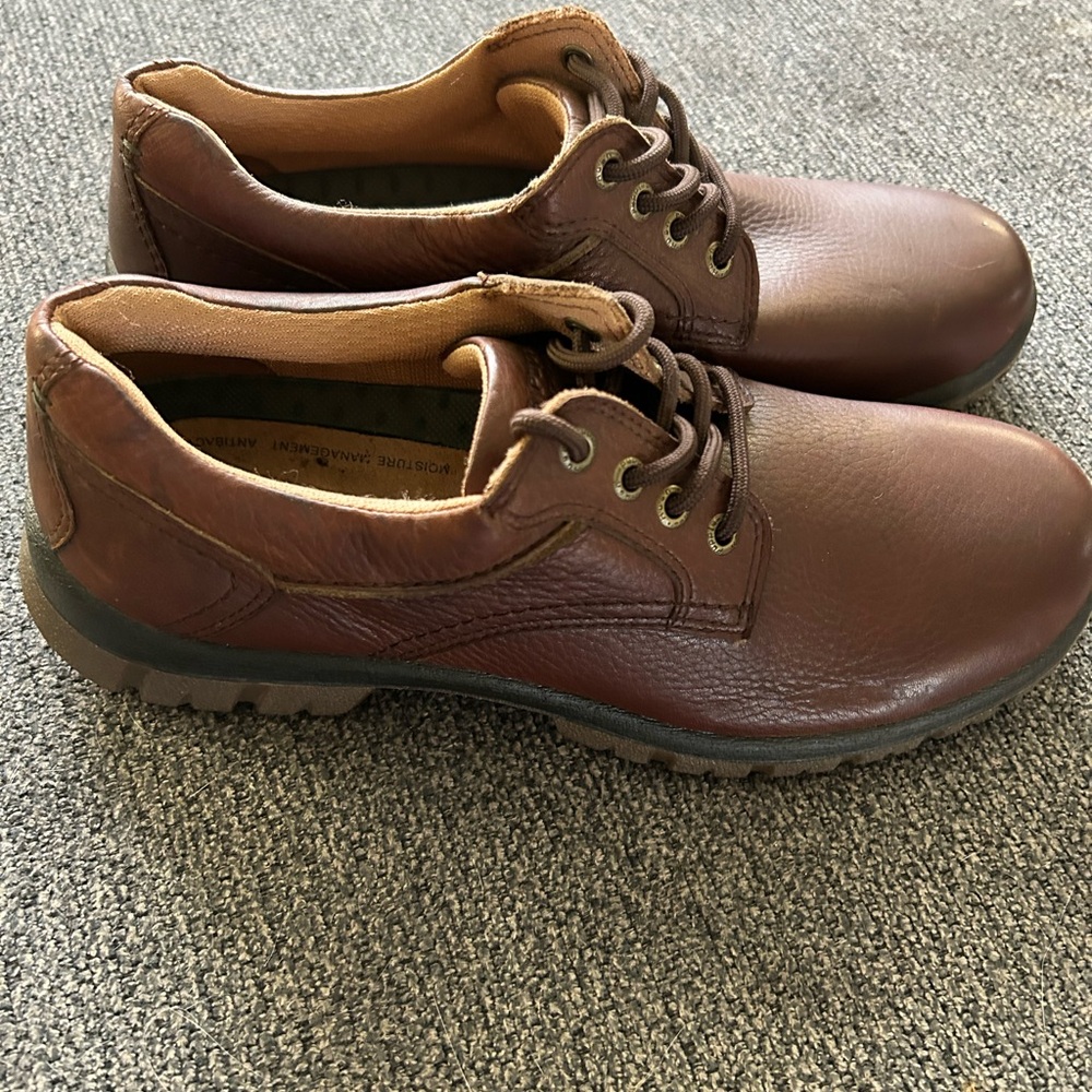 Hush Puppies‎ Outclass Leather Oxford in Cognac Leather size 9
